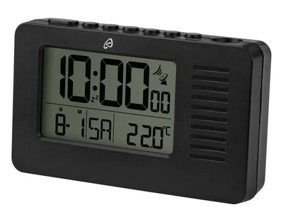 Auriol Funkwecker Digitaluhr mit Projektion digital mit 3x Batterien schwarz - Bild 1 von 4