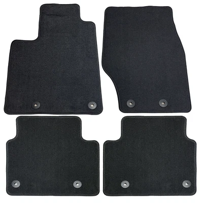 New Factory 2021-2026 Jeep Grand Cherokee Front + Back Carpeted Floor Mats Black — 第 1/4 张图片