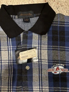 NEW Vintage NHL Colorado Avalanche Short Sleeve Polo Shirt Men's L - Picture 1 of 5