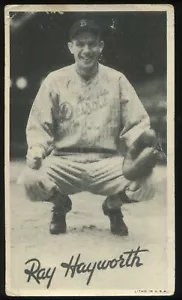 Pluma ancha Goudey 1936 Premium (R314 tipo 1) Ray Hayworth Detroit Tigers - Imagen 1 de 2