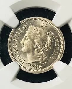 1889 3CN NGC PF66 Cameo CAC Phenomenal Eye Appeal Mintg 3,436 Last Yr Series C35 - Picture 1 of 9