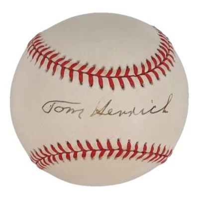 Tommy Henrich New York Yankees Signed Baseball (JSA COA) 5xWorld Series Champion - Image 1 of 4