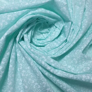 "Tela artesanal de polialgodón de polietileno material floral como nuevo 44" - Imagen 1 de 2