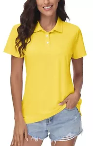 Women's Polo Shirts Golf Short Sleeve Summer Work Collared Shirt Athletic Run... - Picture 1 of 7