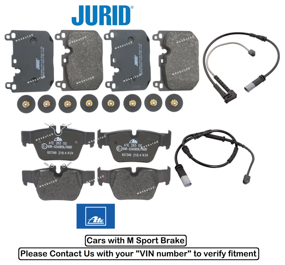 Juego de pastillas de freno delanteras y traseras + sensor OES para BMW 228i M235i GC xDrive / X2 M35i Foto 1 de 1