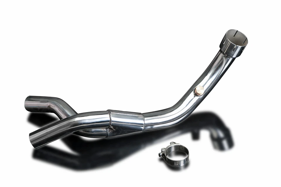 Yamaha YZF-R1 YZFR1 Delkevic Aftermarket Stainless Steel  Link Pipe 07-08 - Image 1 of 2