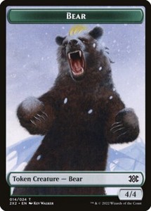 Magic the Gathering (mtg): T2X2: Bear/Phyrexian golem Double-Sided - Foil