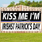 Panneau drapeau publicitaire en vinyle KISS ME I'M IRISH ST PATRICK'S DAY V3