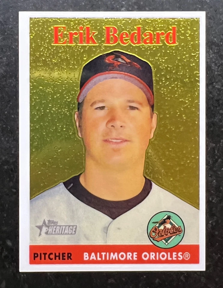 2007 Topps Heritage Chrome Erik Bedard #96 755/1958 - Image 1 of 2
