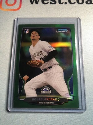 2013 Bowman Chrome Green Nolan Arenado Rookie Card! Stud! Cardinals! Hot! - Image 1 of 2