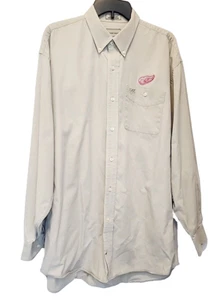 Detroit Red Wings Hockey Button-Down Shirt Cutter & Buck NHL beige Herren XXL 2XL - Bild 1 von 10