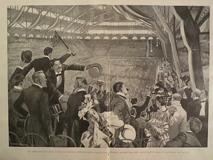 Chicago Illinois Democratic National Convention Folio #3 1896 Harpers Weekly - Picture 1 of 2