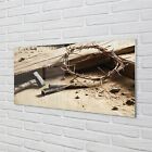 Tulup Acrylic Print 100x50 Wall Art Picture Cross thorns hammer