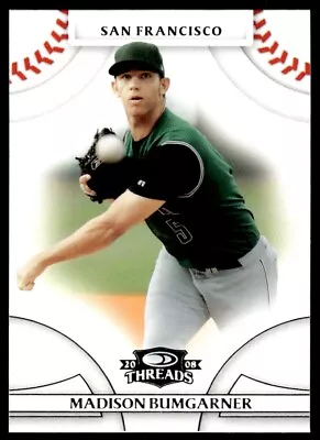 2008 Donruss Threads Madison Bumgarner San Francisco Giants #91 R75 - Image 1 of 2