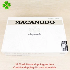 Caja de cigarros de madera vacía Macanudo Inspirado Gigante 9,75" x 6,5" x 2,25" - Imagen 1 de 10