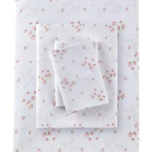Rachel Ashwell Simply Shabby Chic Full Sprinkles Sheet Set Polyester Pink Flora