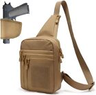 Tactical Gun Bag Shoulder Chest Pack With Sling Concealed Carry Handgun Holster