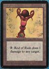 Rod Of Ruin Alpha Heavily Pld Artifact Uncommon Magic Card (Id# 443127) Abugames