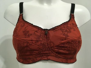 Jamu Cherry Blossom Mastectomy Bra 32D Wire Free Pockets to cups Post Surgery - Picture 1 of 10