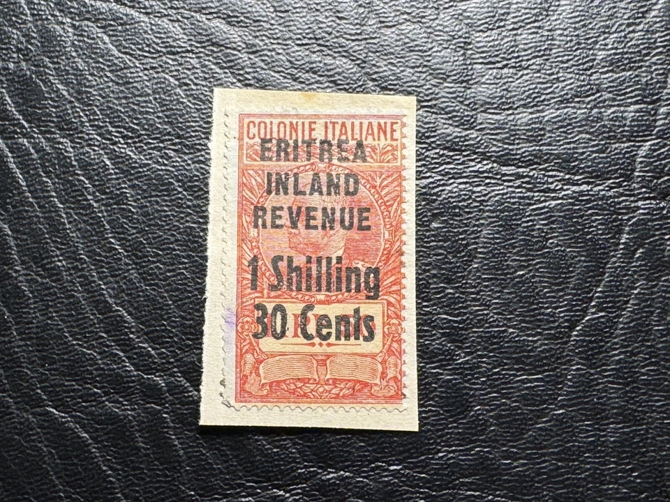 厄立特里亚 - 意大利财政邮票国王面对左 Opt 内陆收入 1s30c 50L — 第 1/1 张图片