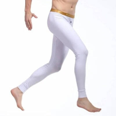 3Pack Autumn Pants Long Johns Elastic Cotton Sexy Gay Underwear Tight Legging - Image 1 of 4