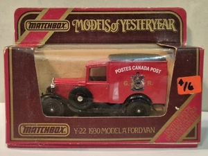 Matchbox Models Of Yesteryear Y-22 1930 Model A Ford Van (Postes Canada Post) - Picture 1 of 4