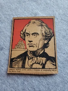 F278-50 Post Cereal Famous North Americans 1930 Samuel Morse - Picture 1 of 4