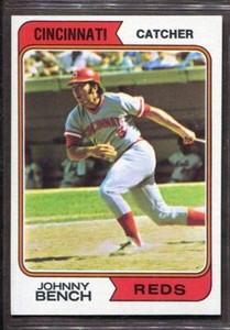 1974 Topps Set-Break # 10 Johnny Bench EX-EXMINT *JAYSACE*