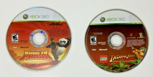 XBox 360 Combo Pack; Lego Indiana Jones & Kung Fu Panda Family Games Discs Case - Picture 1 of 8
