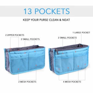 MULTI POCKET TRAVEL BAG Messenger Hand Held Small Toiletries Unisex Holiday - Picture 1 of 4
