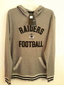 FANATICS NFL LAS VEGAS RAIDERS UPPERCLASSMAN MEN'S HOODIE siiver sz MEDIUM - Picture 1 of 2
