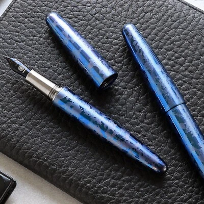 Pluma Estilográfica Wancher Dream Titanio Tipo Cigarro PRIMO Azul Medianoche M Foto 1 de 4