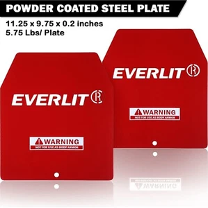 Everlit Weight Vest Plates - 5.75. Plates Sold In A Pair Weight New - Picture 1 of 2