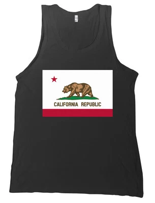 California Flag Bella + Canvas Tank Top Cali QUALITY & SOFT Shirt CA MANY COLORS - Image 1 of 2