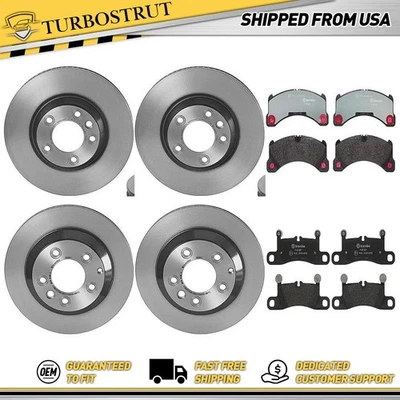 Kit de pastillas de rotores de freno delanteros traseros Brembo para Porsche Cayenne 2011-2013 Foto 1 de 4