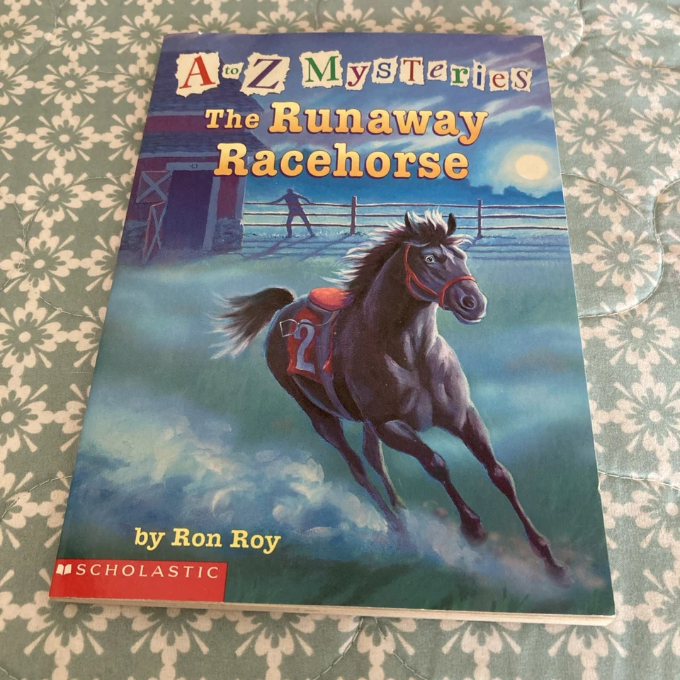 A To Z Mysteries The Runaway Racehorse by Ron Roy 2002 Paperback Scholastic - Image 1 of 4