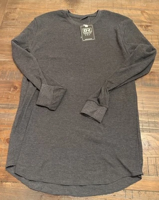 Camisa térmica de manga larga Dream USA para hombre 2XL punto gofre carbón nueva con etiquetas Foto 1 de 4