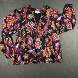 Blusa Molly Bracken Boho Floral Bordada Algodón Para Mujer Talla Mediana - Imagen 1 de 9
