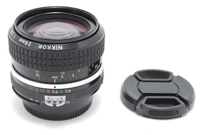 ▶️ Lente ancha de enfoque manual Nikon Ai Nikkor 28 mm f/2,8 [Exc+5] de JAPÓN Foto 1 de 4