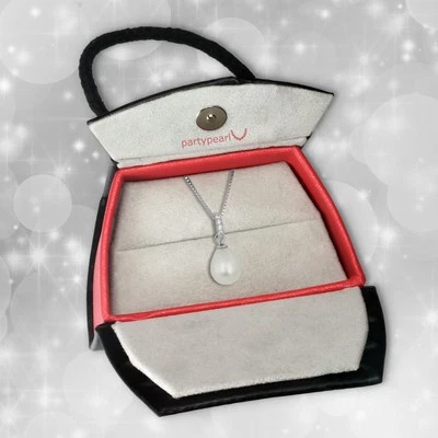 Damen Schmuck Set Perlen-Kette weiß 45cm inkl. Verpackung 925 Silber PPK001W8 - Bild 1 von 4