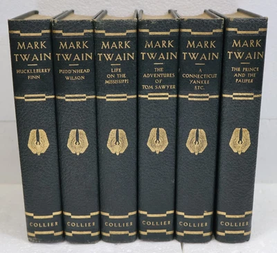 Лот КНИГ МАРКА ТВЕНА от Collier Tom Sawyer Huck Life Prince Yankee Wilson - Изображение 1 из 4