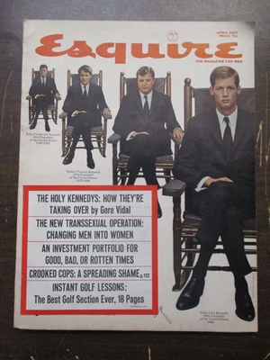 ESQUIRE MAGAZINE APRIL 1967 JFK PRESIDENT JOHN FITZGERALD KENNEDY ROBERT KENNEDY - Image 1 of 2