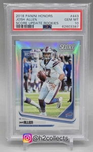 Josh Allen Rookie RC 2018 Panini Honors Score Update Silver Prizm/99 PSA 10 GEMA - Imagen 1 de 3