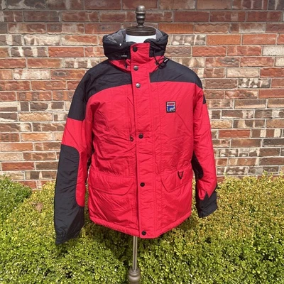 Vintage 90s Retro Fila Detachable Fleece Lined Heavy Ski Snow Jacket Coat Medium - Image 1 of 4