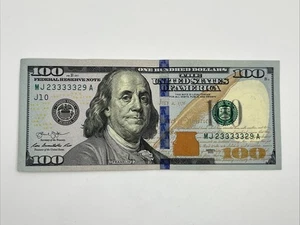 Series 2013 US One Hundred Dollar Bill Note $100 Kansas City MO ~ MJ 23333329 A - Picture 1 of 2