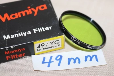 NEW Vtg Orig Mamiya 49mm YG FILTER Japan 49mm Yellow Green  f/Mamiya C -MINT - Image 1 of 4