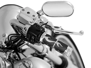 Empuñaduras Kuryakyn 6261 Flame ISO para Victory Yamaha Suzuki Kawasaki cruceros métricos - Imagen 1 de 6