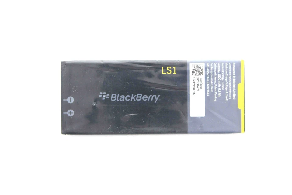 Batería recargable BlackBerry LS1 (1.800 mAh) OEM para BlackBerry (Z10) Z-10 Foto 1 de 1