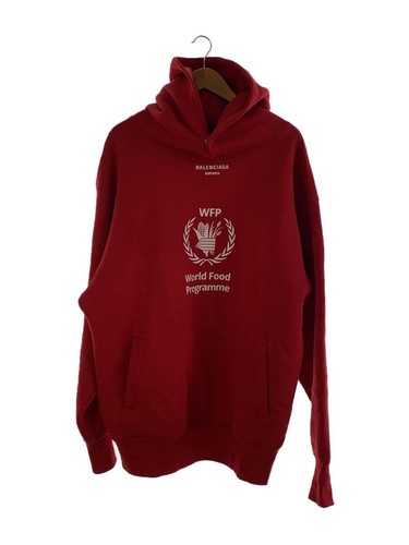 Felpa con cappuccio BALENCIAGA rossa XS usata