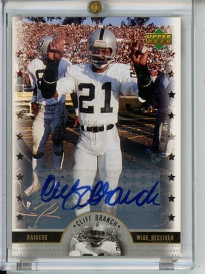 2005 Upper Deck Legends Cliff Branch Auto #30 - Image 1 of 2